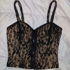 Charlotte Russe lace crop top